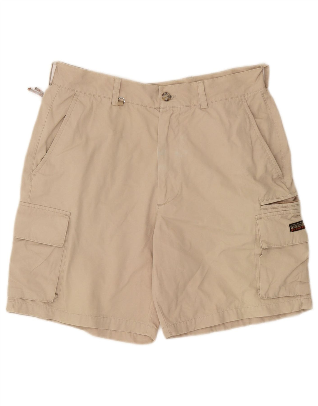 Napapijri Mens Cargo Shorts IT 48 Médio W30 Algodão Bege