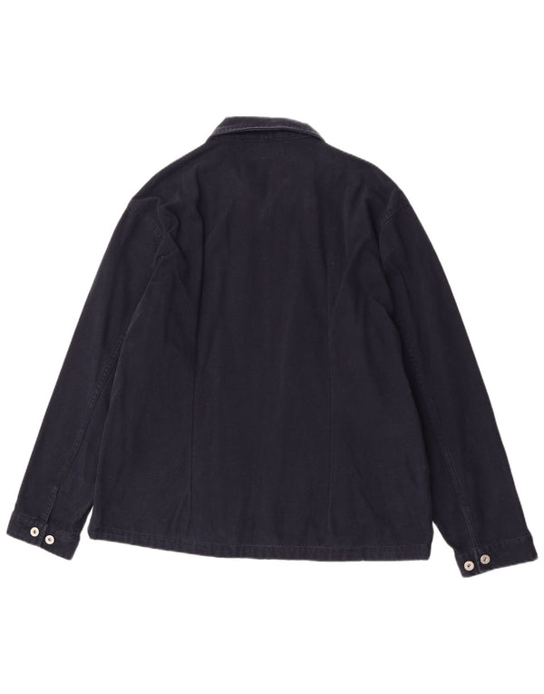 Jaqueta bomber masculina Sasch UK 42 XL algodão azul marinho