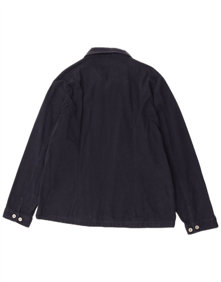 Jaqueta bomber masculina Sasch UK 42 XL algodão azul marinho