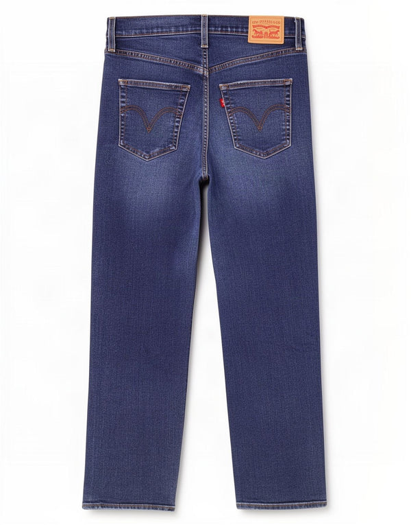 Calça jeans feminina Levi's Ribcage cintura alta reta W28 L27 algodão azul