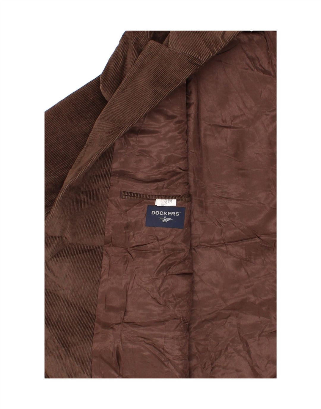 Jaqueta blazer masculina de veludo DOCKERS US 48 4XL algodão marrom