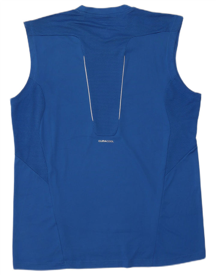 Adidas Mens Climacool Vest Top XL Azul Colorblock