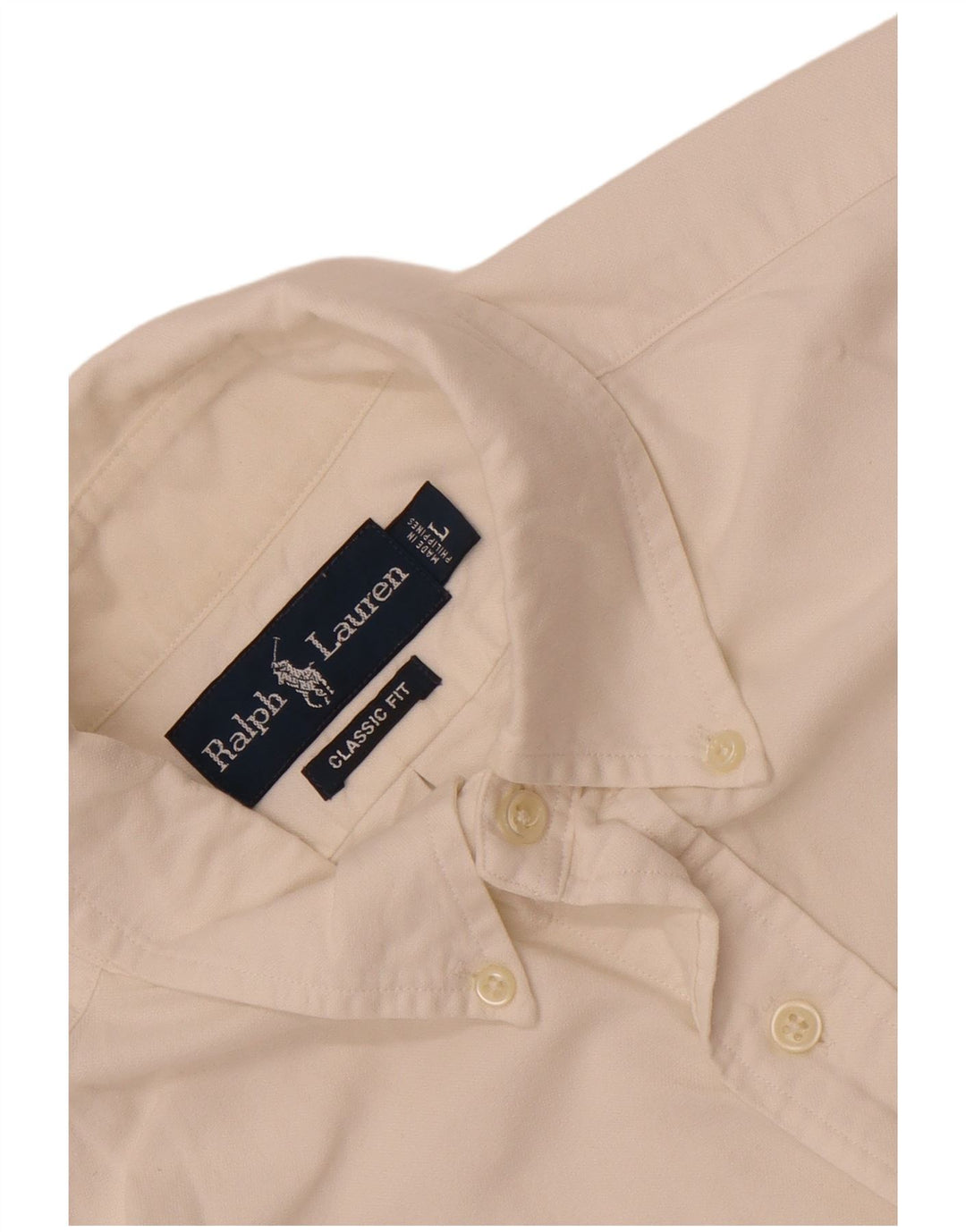 Camisa masculina Ralph Lauren Classic Fit grande branca