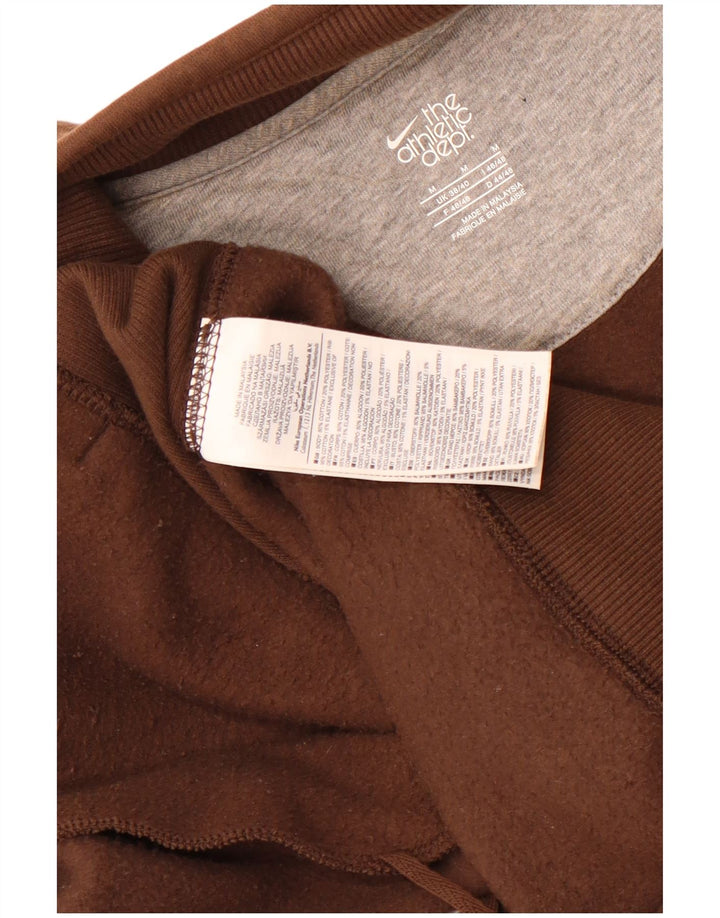 Nike Mens Tracksuit Top Jacket UK 38/40 Médio Marrom Algodão