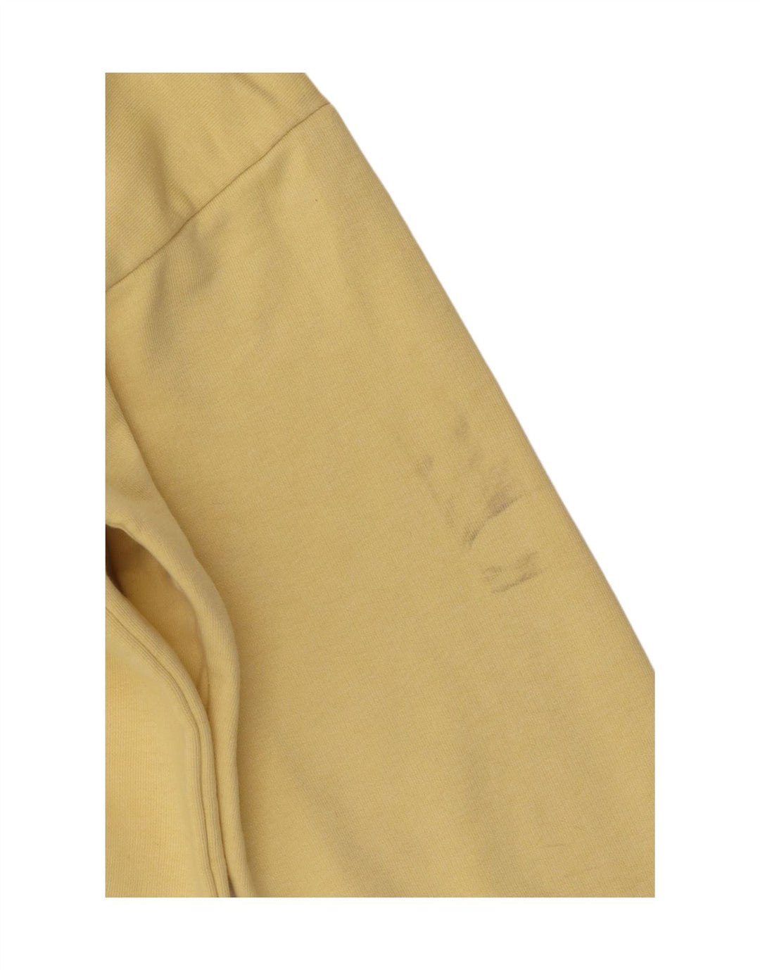 Champion feminino oversized moletom jumper UK 10 pequeno algodão amarelo