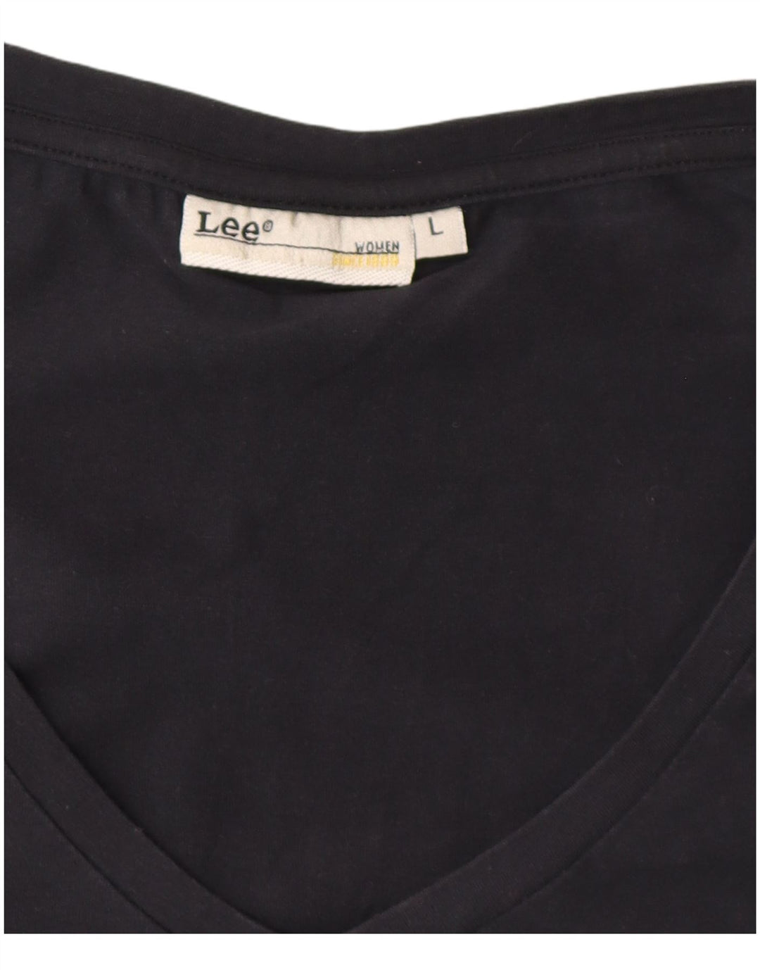 Camiseta feminina Lee UK 14 grande preta