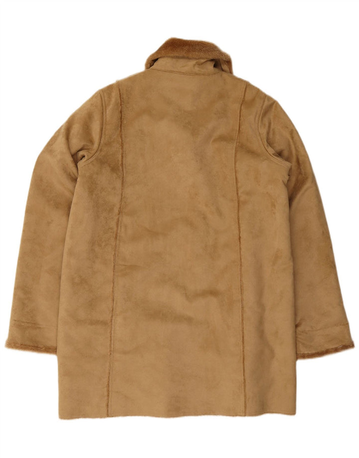 Sobretudo Sherpa Feminino Classics UK 18 XL Poliéster Bege
