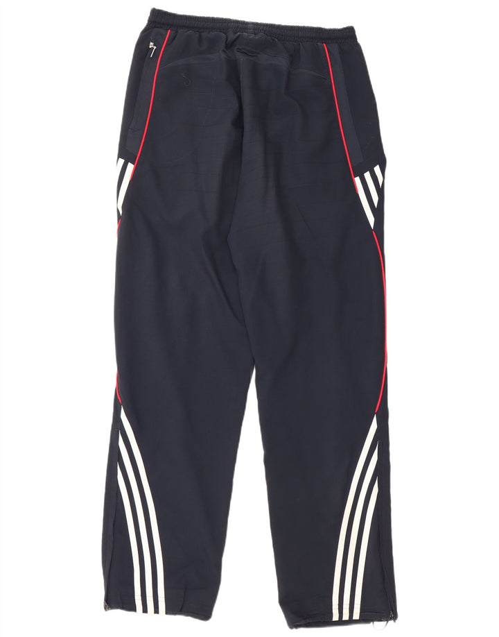 Calças de treino masculinas ADIDAS pequenas poliéster azul marinho