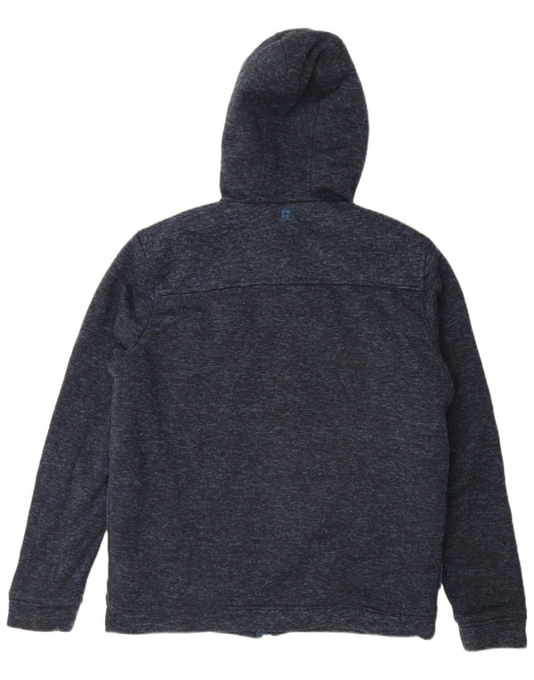 Suéter masculino com capuz e zíper Mountain Warehouse grande azul marinho salpicado