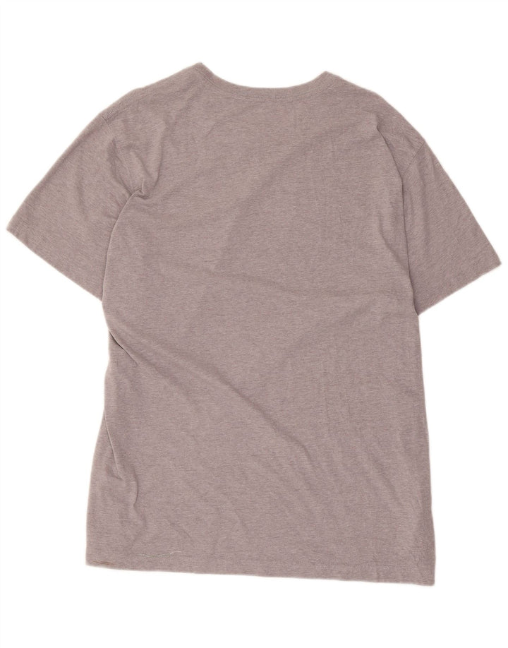Camiseta masculina EDDIE BAUER Top XL algodão cinza
