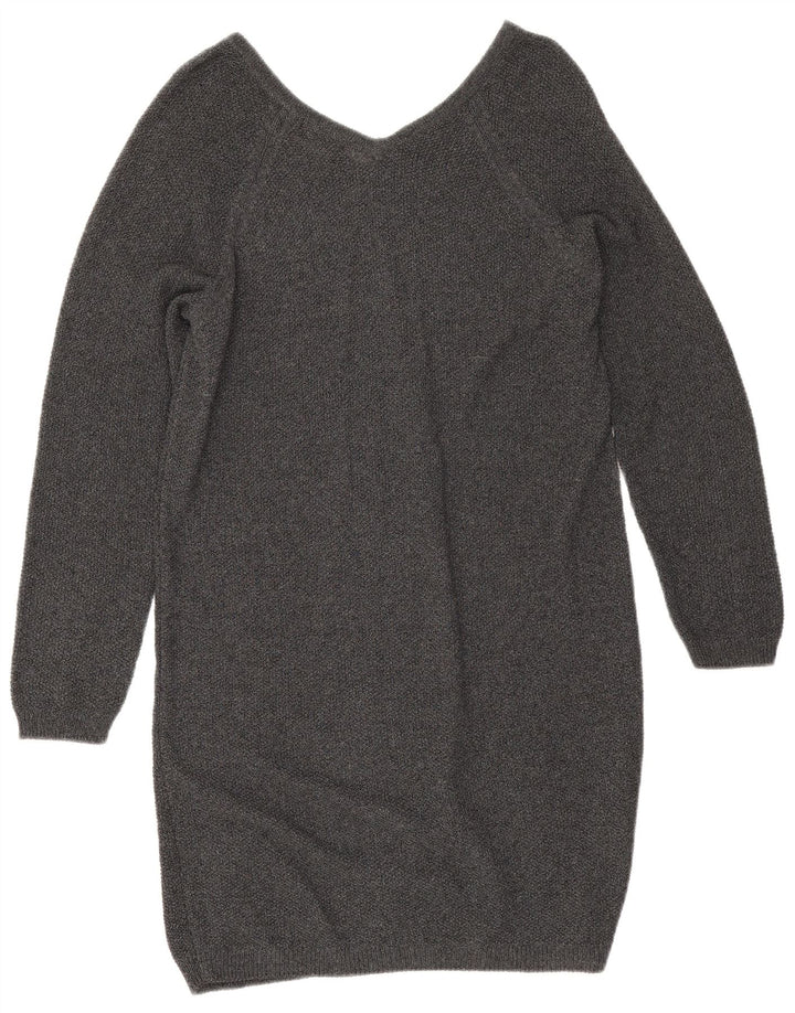 Vestido jumper feminino Massimo Dutti Reino Unido 14 cinza médio