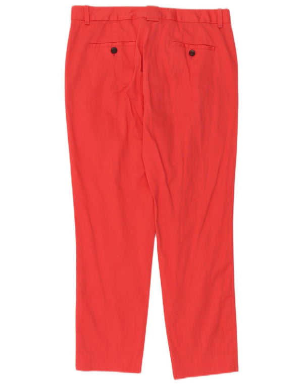 Calça Chino Feminina Massimo Dutti EU 38 Pequeno W28 L30 Algodão Vermelho