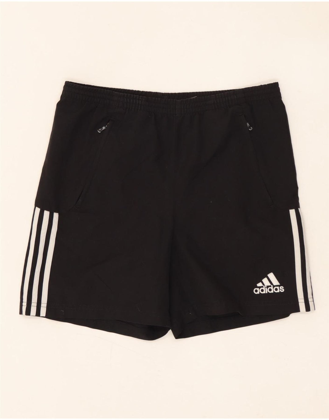 Shorts esportivos masculinos ADIDAS 13-14 anos preto poliéster