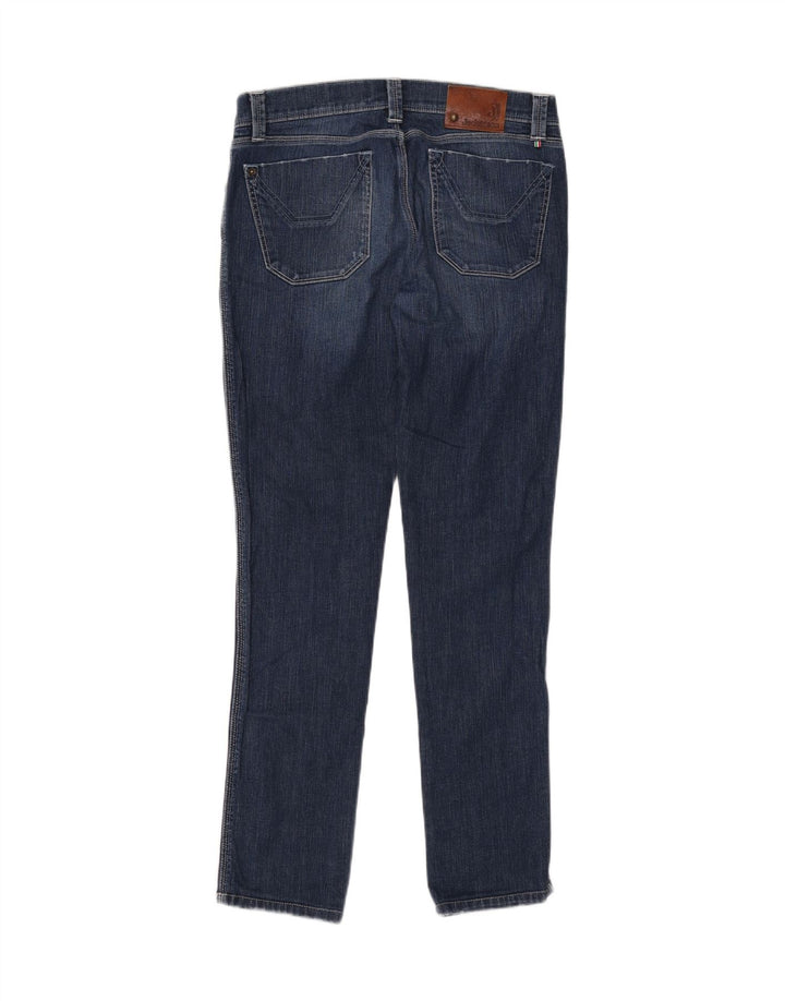 Calça jeans feminina Jeckerson W33 L31 azul algodão