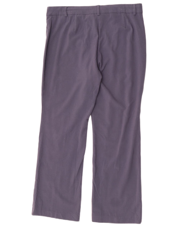Calça casual feminina Marks & Spencer UK 14 grande W32 L28 azul marinho