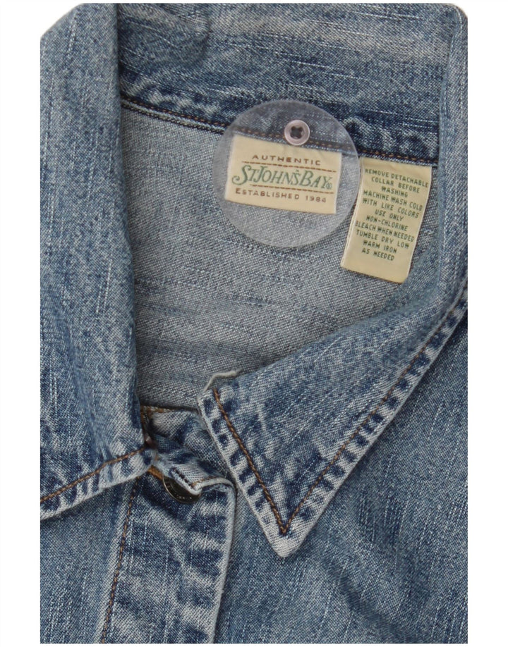 Jaqueta jeans feminina ST JOHN'S BAY Reino Unido 16 grande azul