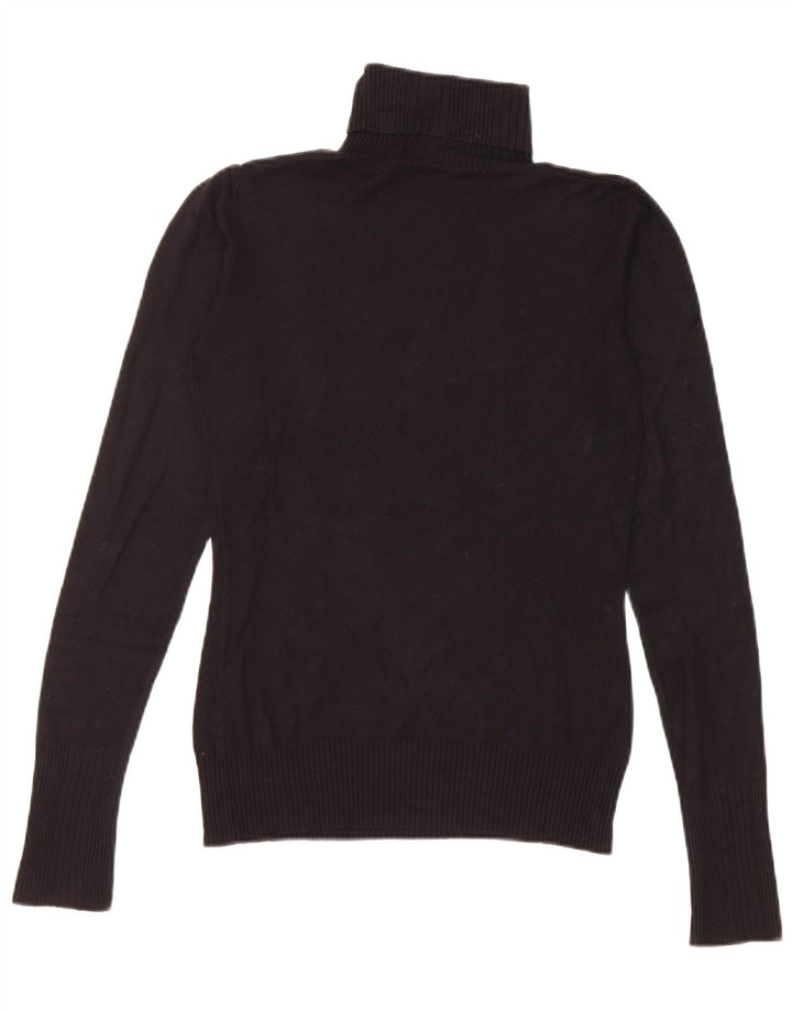 Guess Suéter feminino com gola redonda e gola redonda Reino Unido 8 pequeno preto
