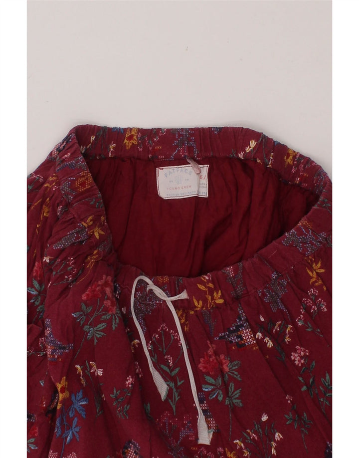 FAT FACE Girls A-Line Skirt 6-7 Years W22  Maroon Viscose Vintage Fat Face and Second-Hand Fat Face from Messina Hembry 