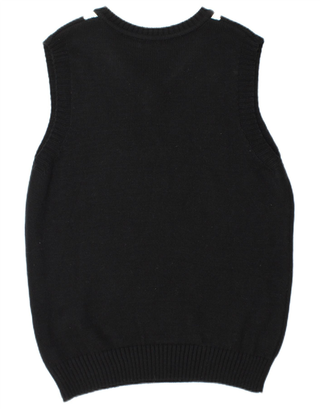 Colete masculino vintage regata grande preto argyle/acrílico diamante