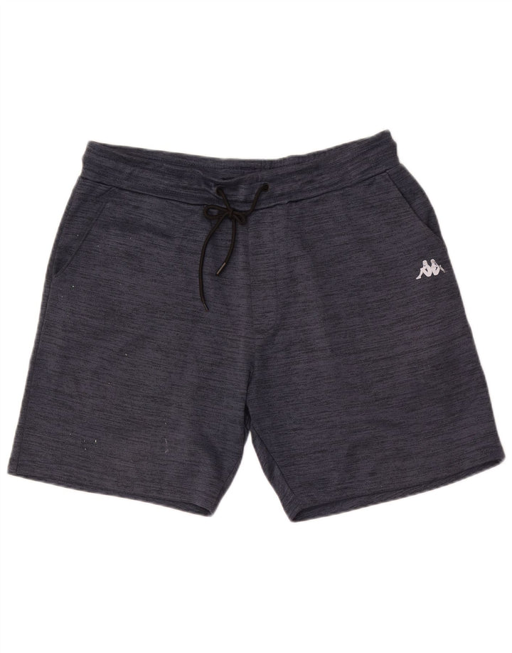 Shorts esportivo masculino Kappa XL azul marinho manchado de poliéster