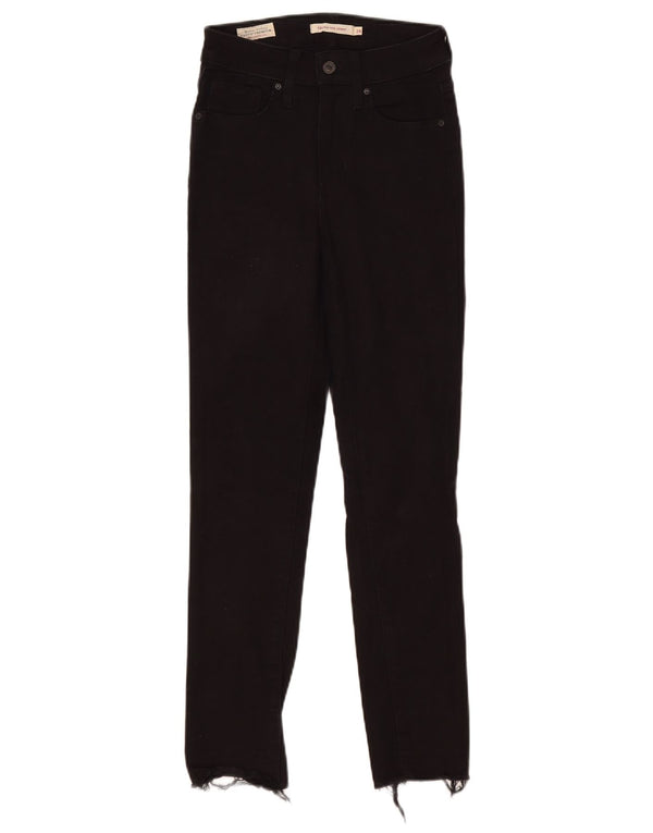 Calça jeans feminina Levi's 721 High Rise Skinny W24 L26 algodão preto