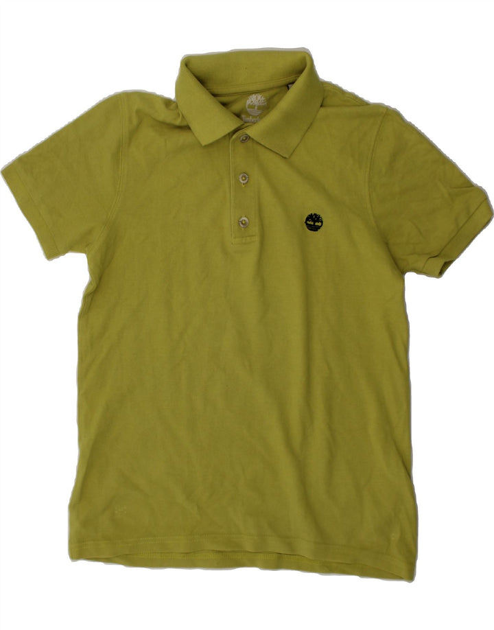 TIMBERLAND Boys Polo Shirt 11-12 Years XS Green Cotton Vintage Timberland and Second-Hand Timberland from Messina Hembry 