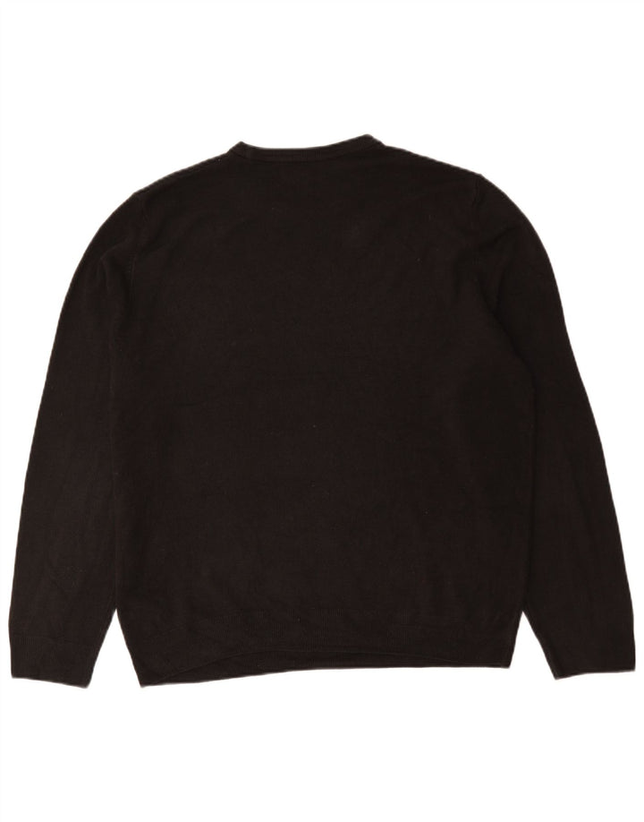 Suéter masculino Marks & Spencer com gola redonda XL preto acrílico