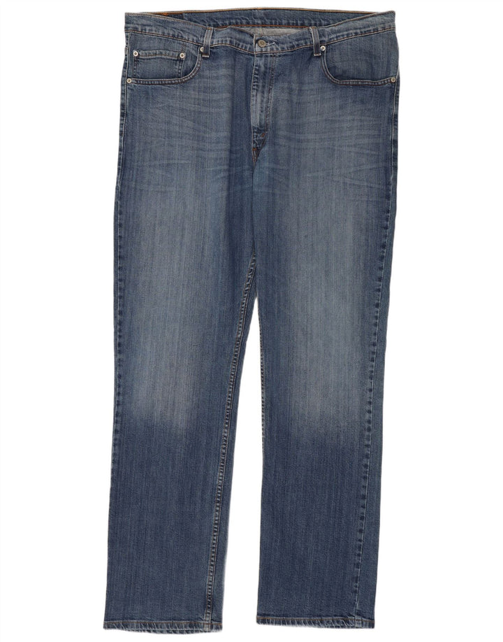 Levi's Masculino 752 Straight Jeans W42 L34 Azul Algodão