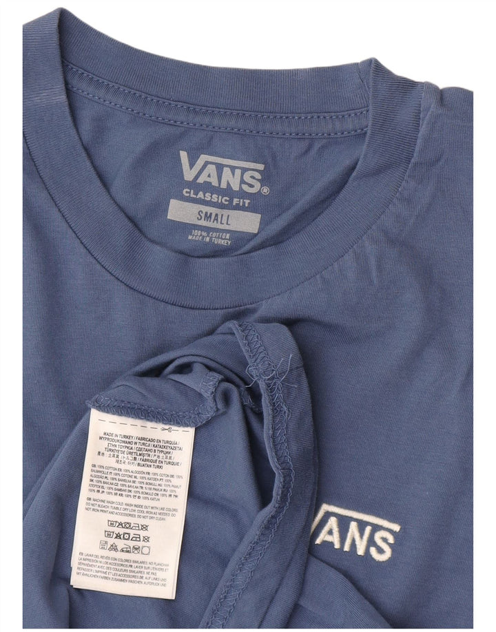 Camiseta Vans Masculina Classic Fit Top Pequeno Algodão Azul