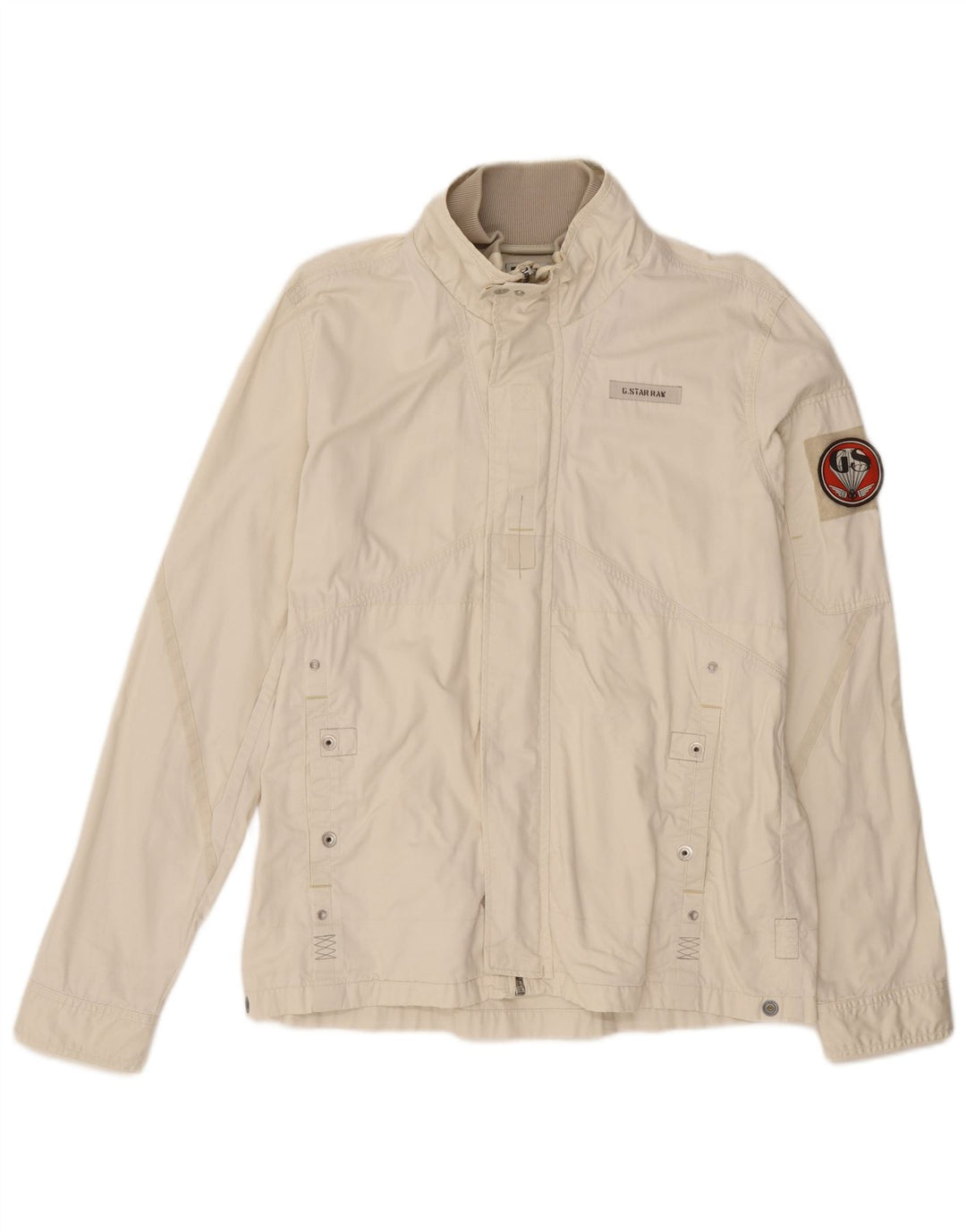 Jaqueta bomber masculina G-Star UK 42 XL algodão branco