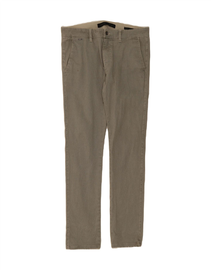GUESS Mens Daniel Slim Chino Trousers W32 L33 Beige Cotton Vintage Guess and Second-Hand Guess from Messina Hembry 