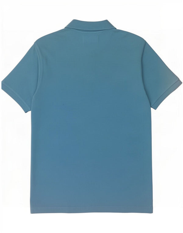 Camisa polo masculina Kappa algodão azul médio