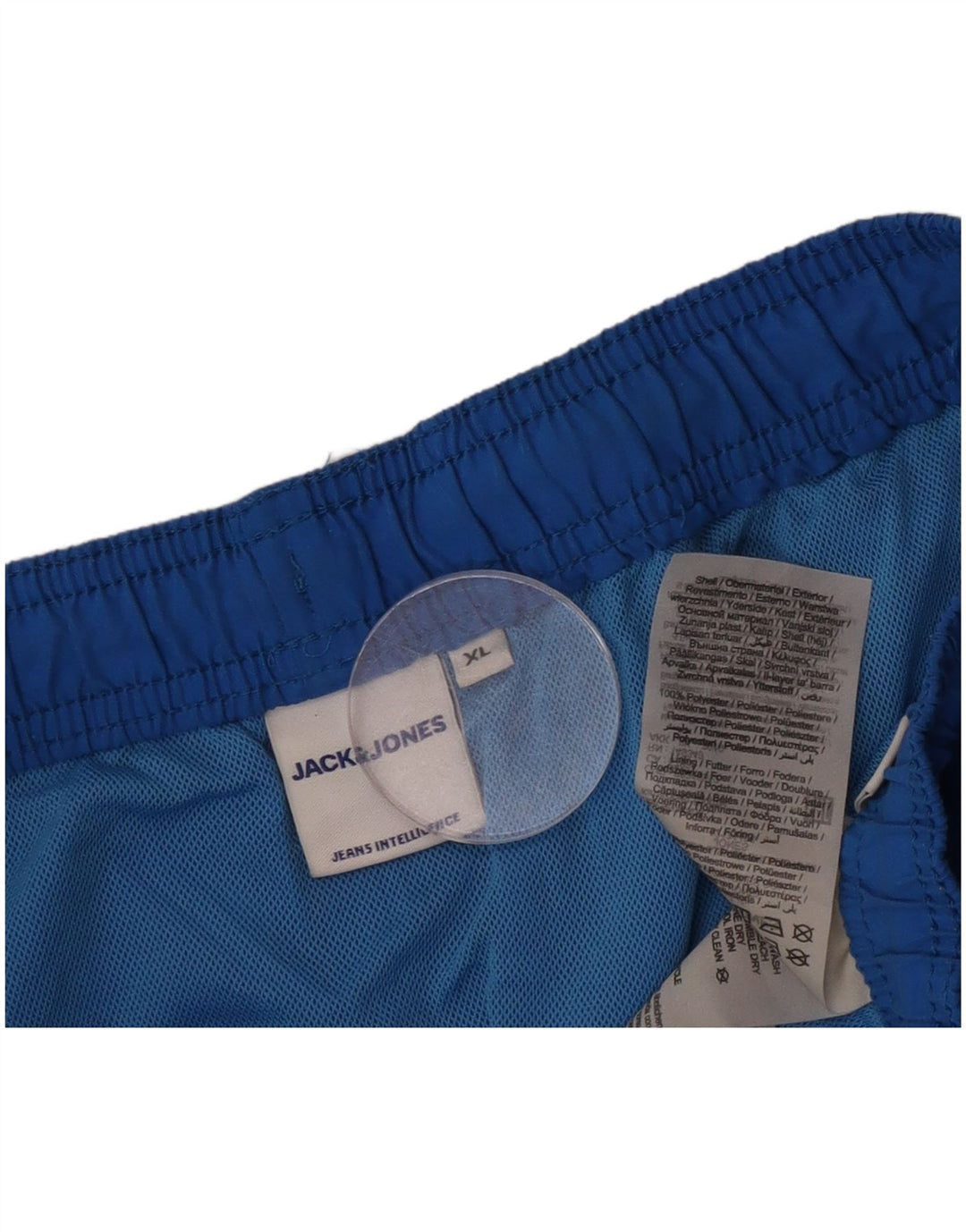Shorts de natação masculino Jack & Jones Graphic XL azul poliéster