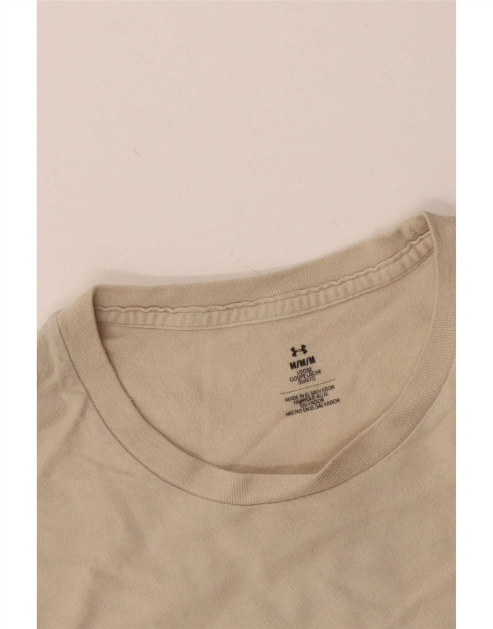 Camiseta gráfica masculina Under Armour Top médio bege