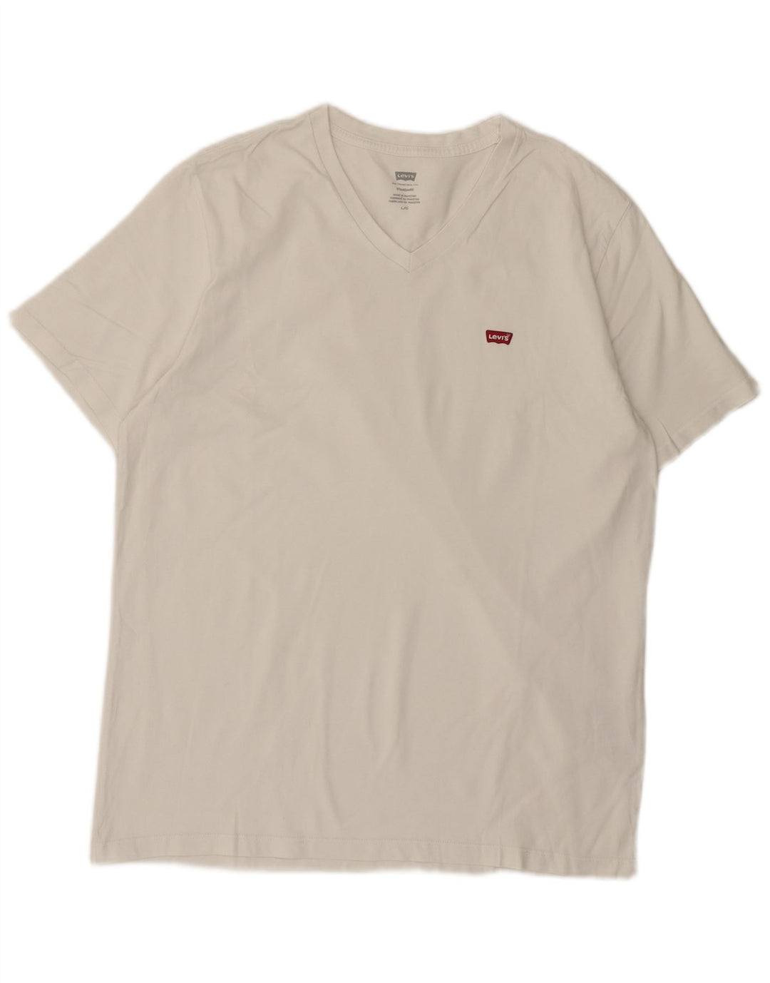 Camiseta masculina Levi's Standard Fit grande algodão branco