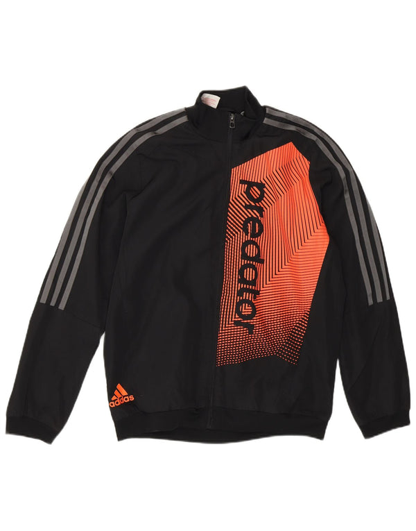 Casaco de treino Adidas Boys Predator 11-12 anos preto poliéster