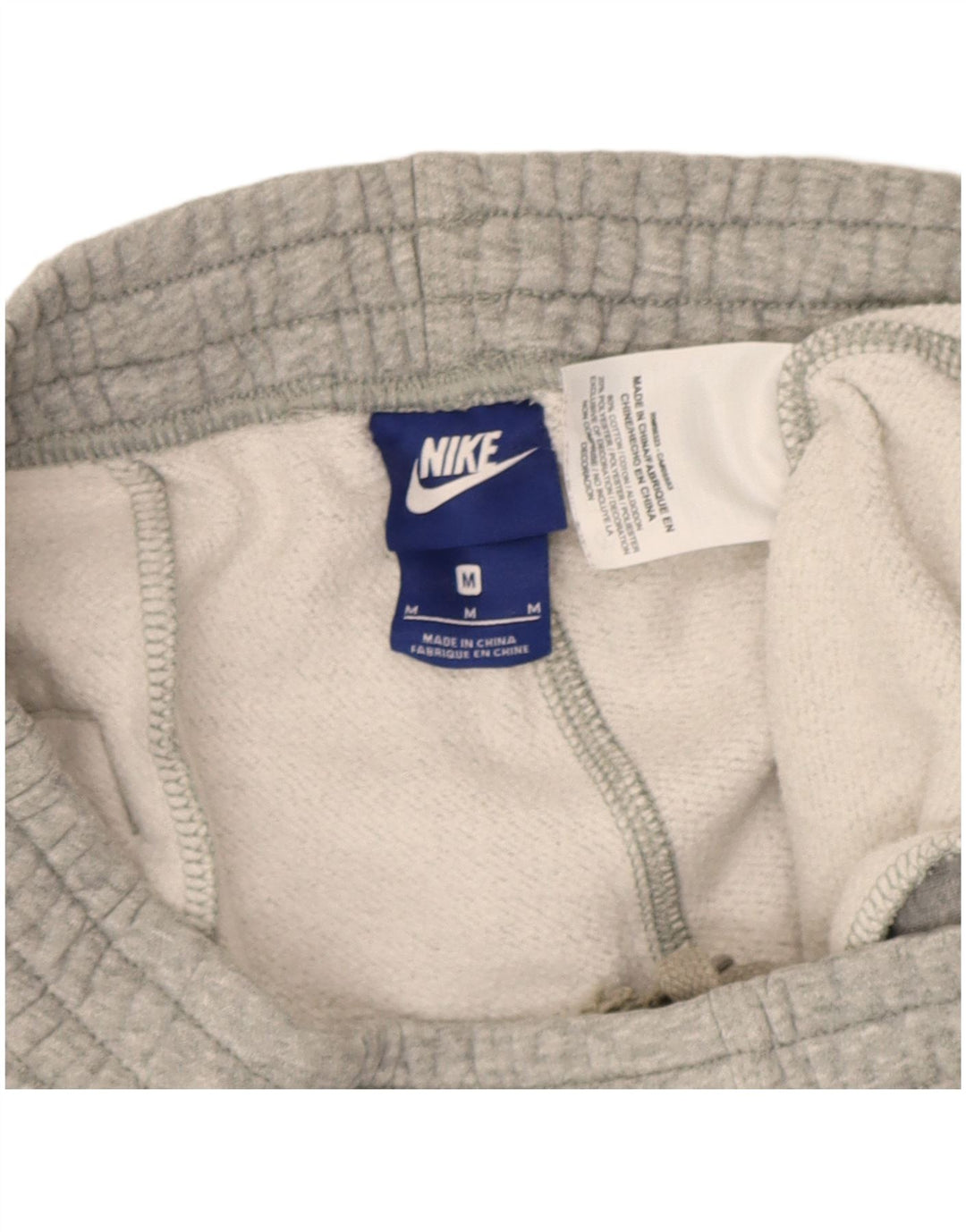Calça de treino masculina Nike Joggers cinza médio algodão manchado