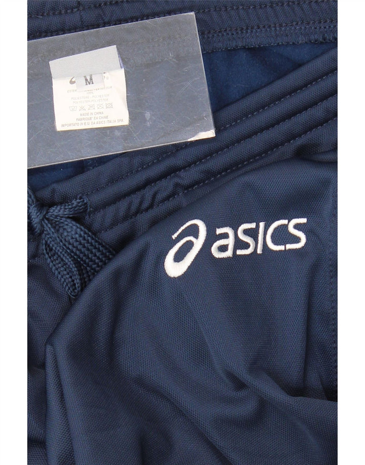 Calça de treino masculina Asics poliéster azul marinho médio