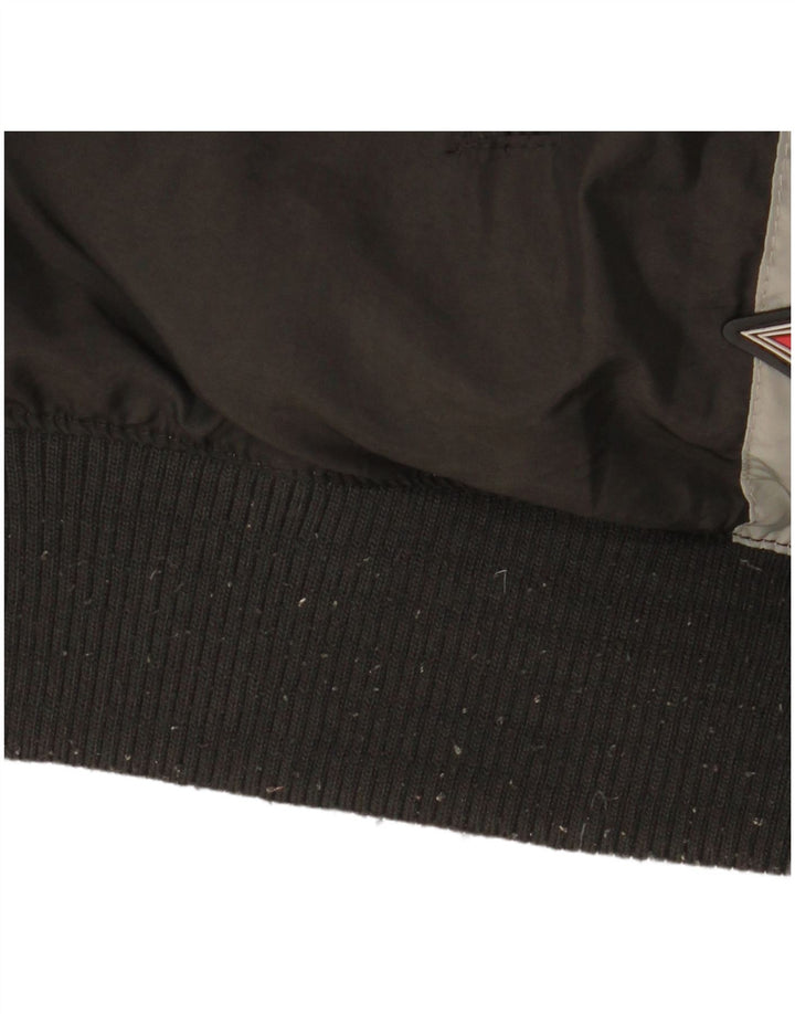 Jaqueta masculina acolchoada reversível com capuz Bear UK 40 grande poliamida cinza