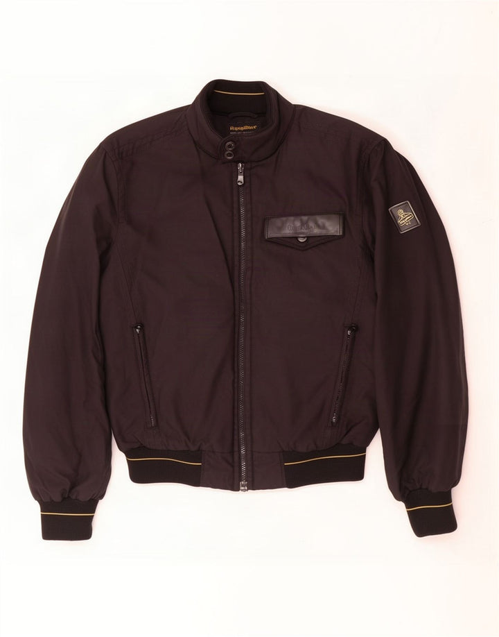 Jaqueta bomber masculina Refrigiwear Sixty spa UK 38 médio preto nylon