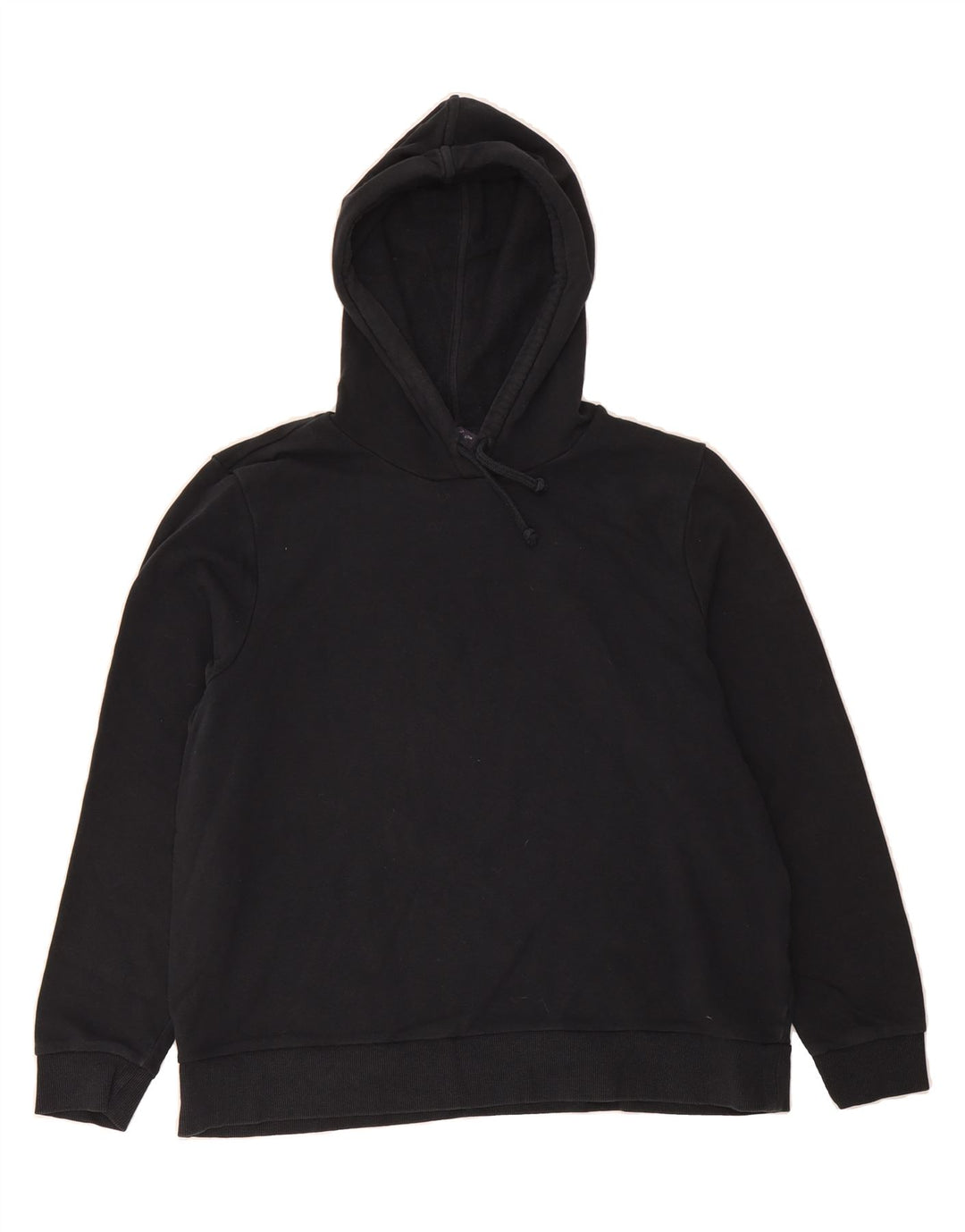MARKS & SPENCER Womens Hoodie Jumper UK 18 XL  Black Cotton Vintage Marks & Spencer and Second-Hand Marks & Spencer from Messina Hembry 