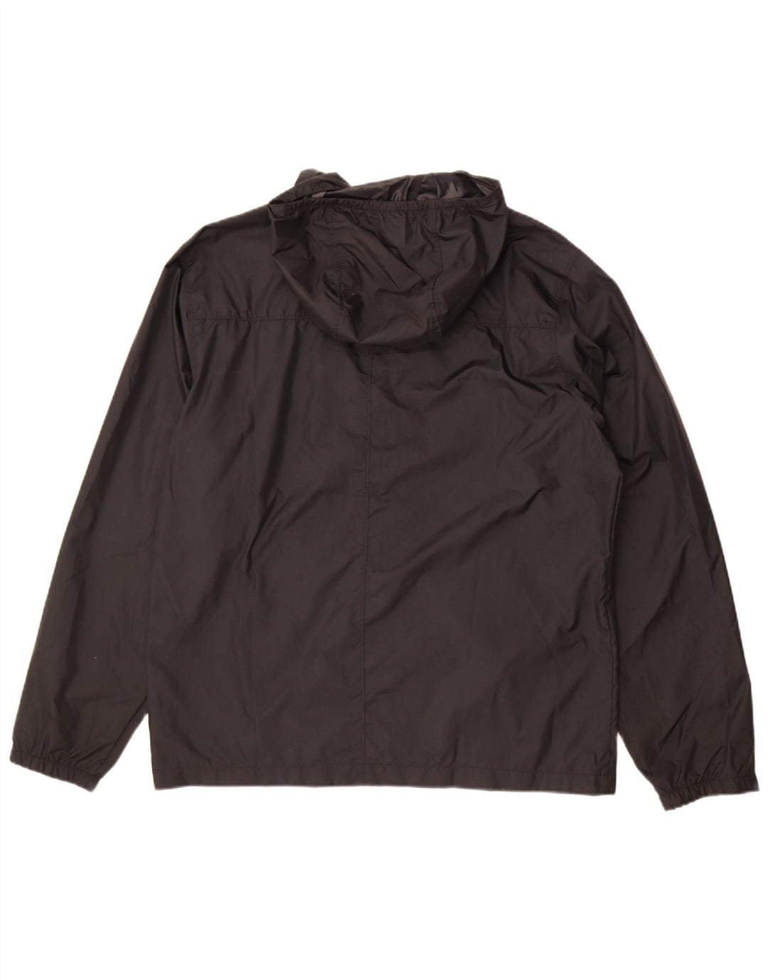 Jaqueta de chuva masculina Columbia com capuz UK 38 poliéster preto médio