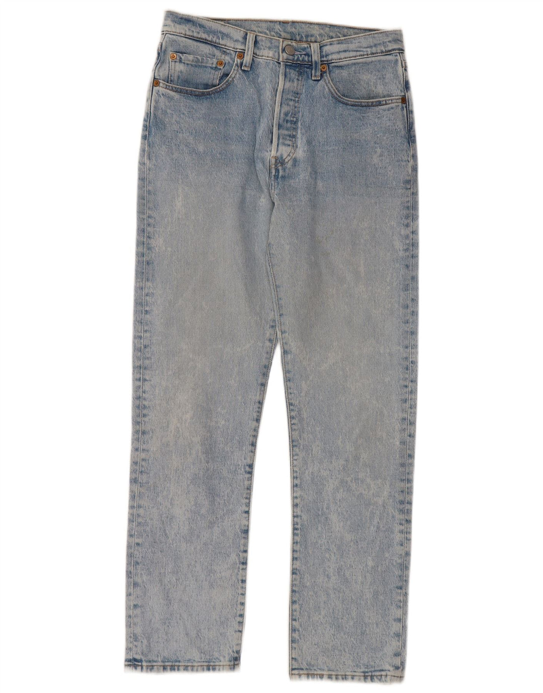 Jeans retos masculinos LEVI'S W27 L28 algodão azul