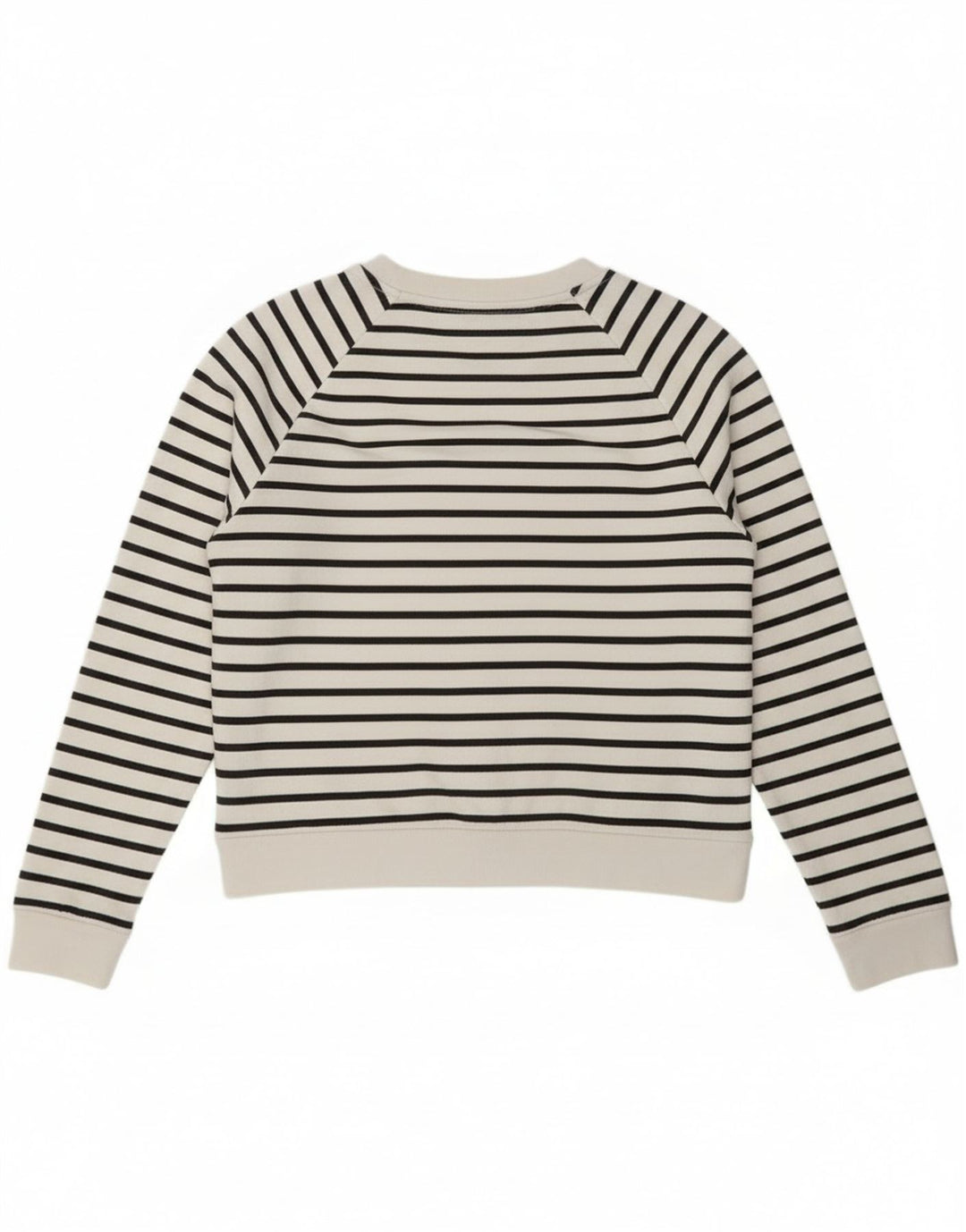 Moletom gráfico feminino Levi's Jumper UK 14 Médio listrado branco náutico