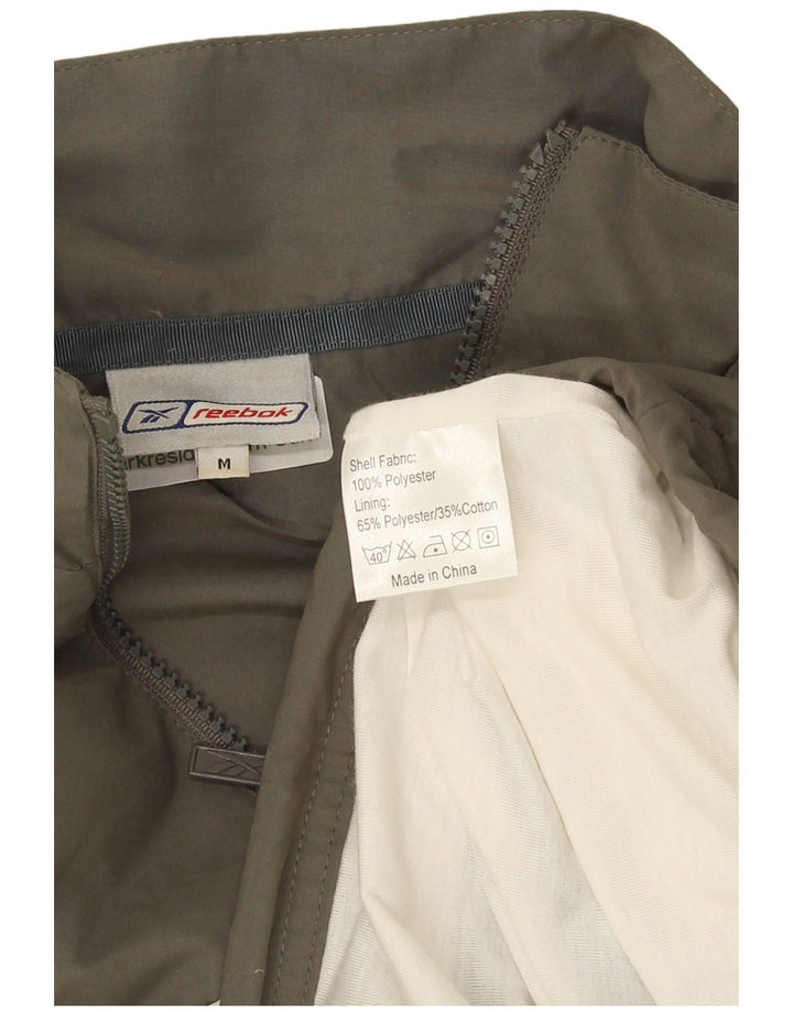 Reebok Mens Tracksuit Top Jacket Médio Verde Colorblock Poliéster
