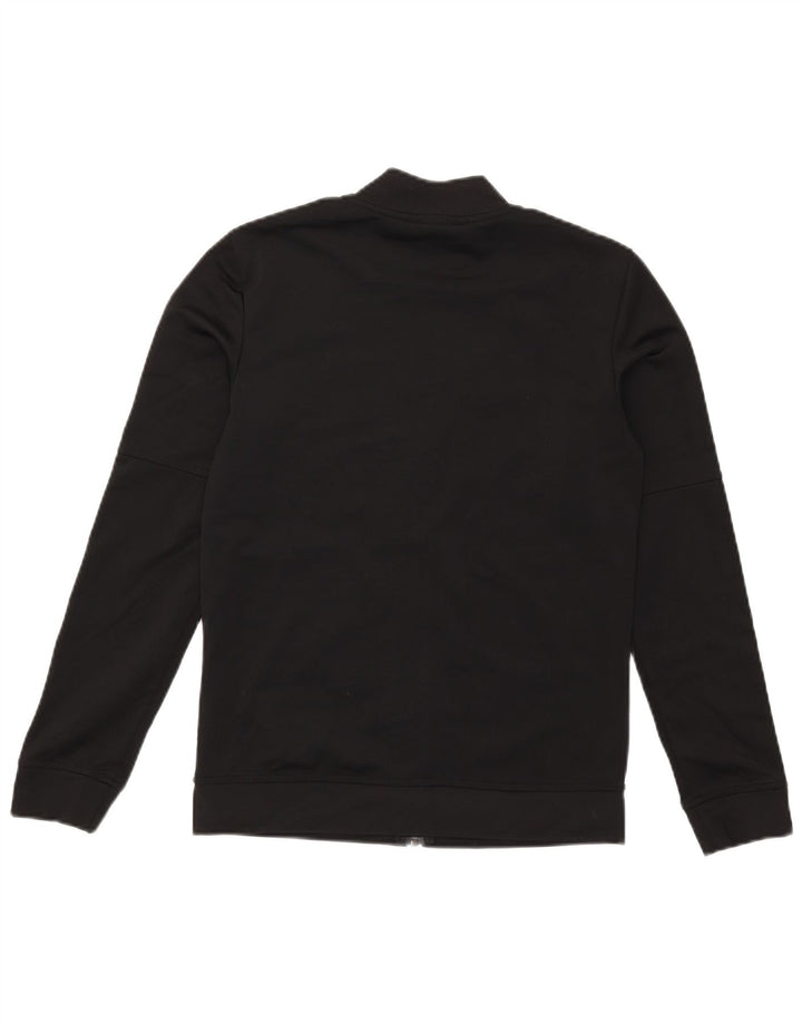 Adidas Womens Tracksuit Top Jacket UK 8/10 Pequeno Poliéster Preto