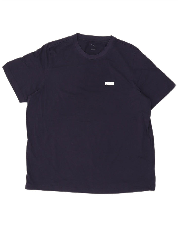 Camiseta masculina Puma Top XL azul marinho algodão