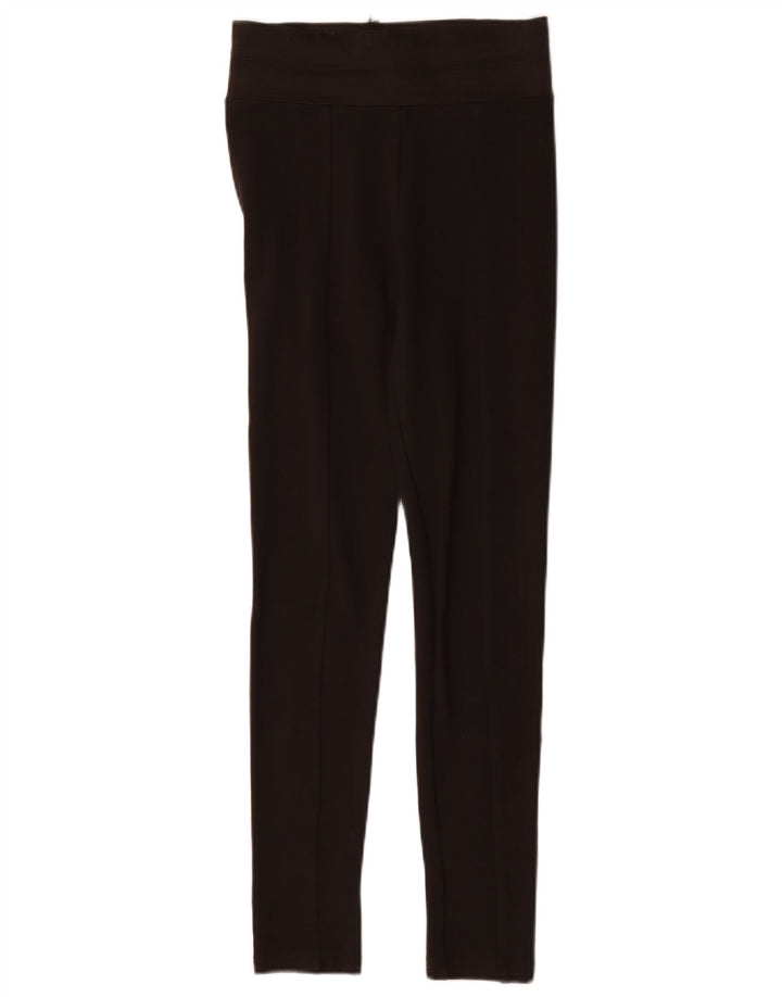 Zara Leggings Mulher UK 12 Marrom Médio