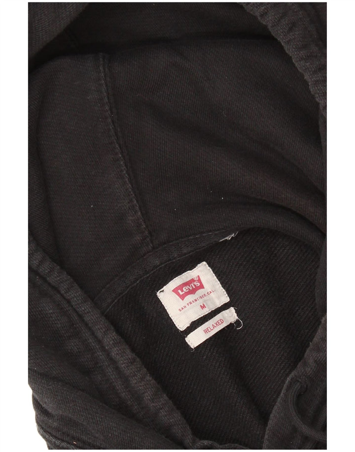 Suéter com capuz gráfico relaxado masculino LEVI'S médio preto