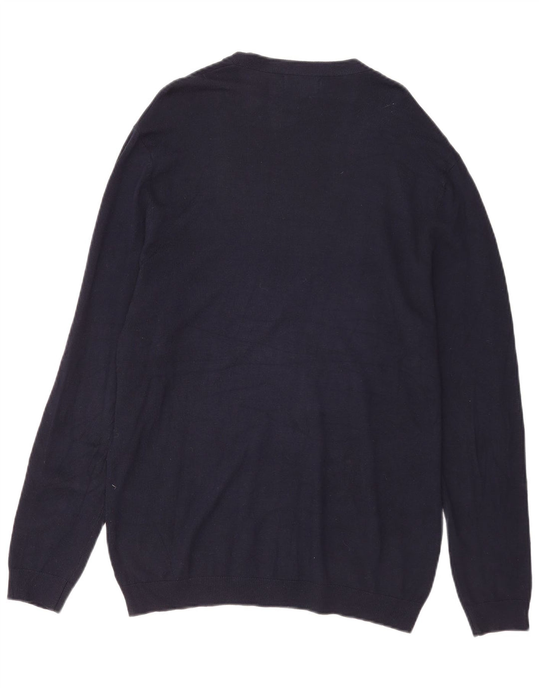 Suéter cardigã masculino Zara grande azul marinho